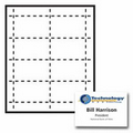 Classic Horizontal Paper Name Badge Insert - 4 Color (3 1/2"x2 1/4")